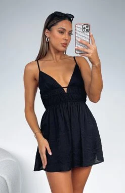 Meet You There Playsuit Black - Stylish Day Dresses for Women