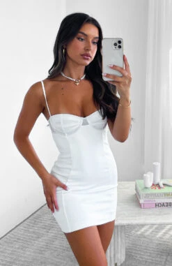 Coming For You Mini Dress White - Stylish Day Dress for Women -White Fox Sales COMING FOR YOU DRESS 23.02.23 005