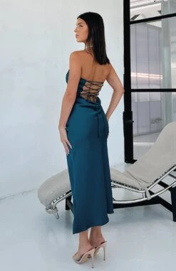 Elysium Midi Dress Teal - Elegant Strapless Dresses for Women -White Fox Sales ELYSIUM MIDI DRESS 240123 07