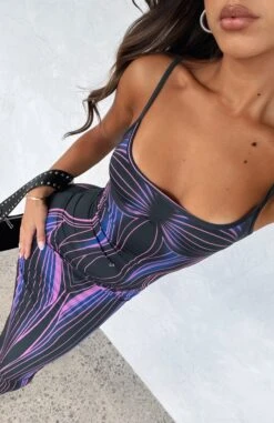 Feeling The Heat Maxi Dress Mercury - Elegant Summer Dress for Women