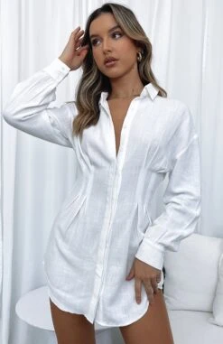 Feels Like A Holiday Shirt Dress White - Stylish Day Dress for Women -White Fox Sales FEELS LIKE A HOLIDAY SHIRT DRESS 03.08.21 014 2e7ae782 8361 4fba 8edf 0c557a1b7a0f