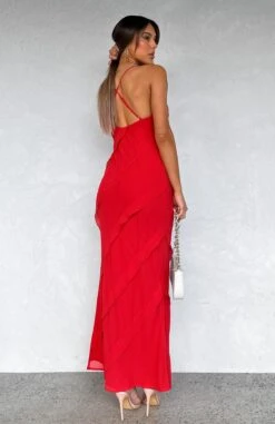 From Another World Maxi Dress Red - Elegant & Stylish Women's Dress