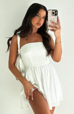 Got That Feeling Strapless Mini Dress Off White | Chic Summer Party Dress