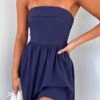 Got That Feeling Strapless Mini Dress Navy - Trendy Party Wear 1 Got That Feeling Strapless Mini Dress Navy - Trendy Party Wear -White Fox Sales GOT THAT FEELING DRESS 05.05.23 09