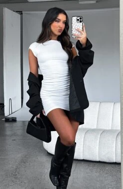 Hold Me Closer Mini Dress White - Chic Day Dresses for Women -White Fox Sales HOLD ME CLOSER DRESS 02.05.23 09