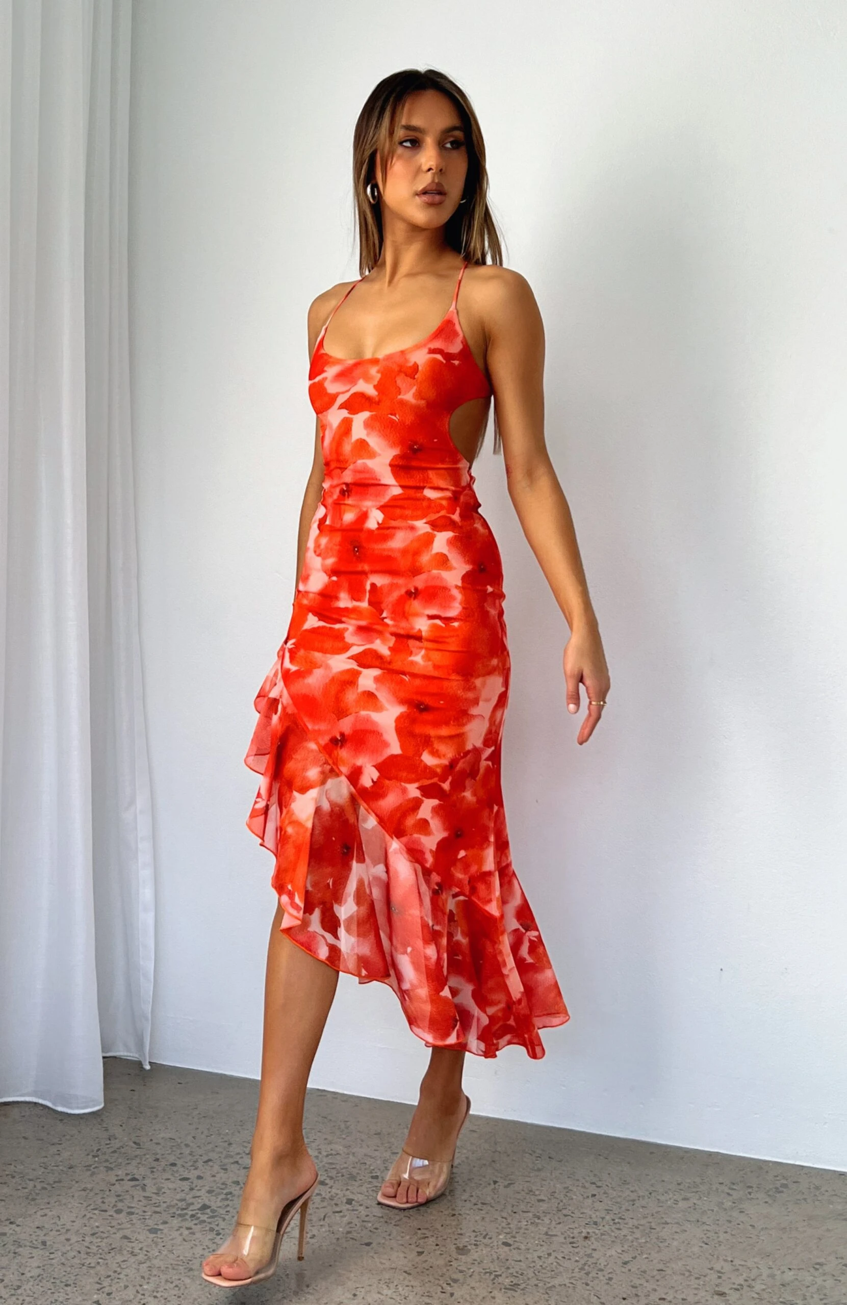 How I Like It Maxi Dress Orange Watercolour - Stylish Summer Dress for Women 3 How I Like It Maxi Dress Orange Watercolour - Stylish Summer Dress for Women
