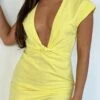 Make It Shine Mini Dress - Yellow | Chic Day Dresses for Women -White Fox Sales IMG 0080