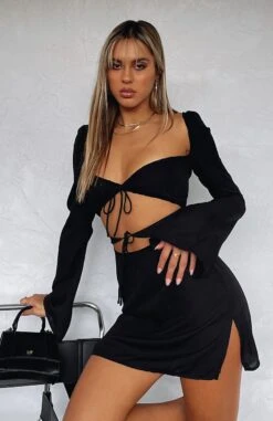 Unpredictable Love Mini Dress Black - Stylish & Elegant Evening Dress -White Fox Sales IMG 1632