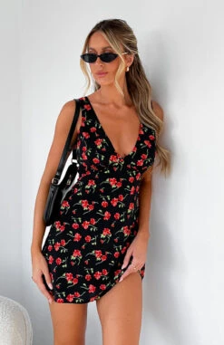 Say My Name Mini Dress Red Poppy - Elegant Day Dress for Women 18 Say My Name Mini Dress Red Poppy - Elegant Day Dress for Women -White Fox Sales IMG 5829