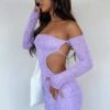 Summer's Over Long Sleeve Mini Dress Lilac | Women's Casual Dress -White Fox Sales IMG 6511