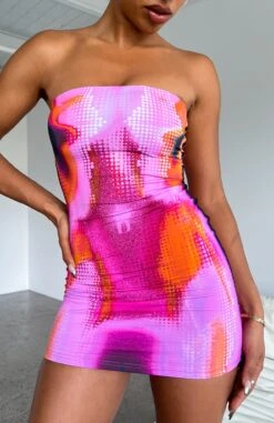 Life On Mars Strapless Mini Dress Mars - Trendy Summer Party Dress