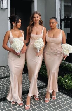 I Wanna Be Yours Maxi Dress Champagne | Elegant Women's Dress -White Fox Sales IMG 8502