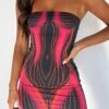 Life On Mars Strapless Mini Dress Venus - Chic & Trendy Strapless Dresses