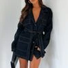 Sweet Moments Long Sleeve Denim Dress Indigo Wash | Stylish Casual Dress for Women