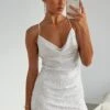 Lost In You Sequin Mini Dress Silver - Sparkling Party Dress for Women 1 Lost In You Sequin Mini Dress Silver - Sparkling Party Dress for Women -White Fox Sales IMG 9021