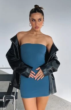 I've Got Plans Mini Dress Dark Teal | Strapless Party Dress | Women's Fashion -White Fox Sales I VE GOT PLANS MINI DRESS 31 05 22 0009
