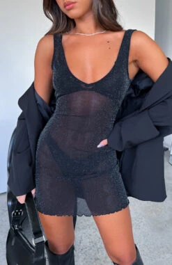 Elegant Late Night Rendezvous Mini Dress Black - Perfect Resort Wear 13 Elegant Late Night Rendezvous Mini Dress Black - Perfect Resort Wear -White Fox Sales LATE NIGHT DRESS 05