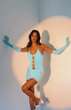 Link Up Mini Dress in Cyan Blue | Stylish & Comfortable Women's Dress 17 Link Up Mini Dress in Cyan Blue | Stylish & Comfortable Women's Dress -White Fox Sales LINK UP MINI DRESS 16022002 08