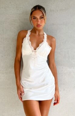 Listen Before I Go Mini Dress Pearl - Elegant Day Dress for Women -White Fox Sales LISTEN BEFORE I GO 100123 05