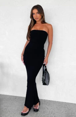 Love You For Life Black Maxi Dress | Elegant Strapless Formal Dress