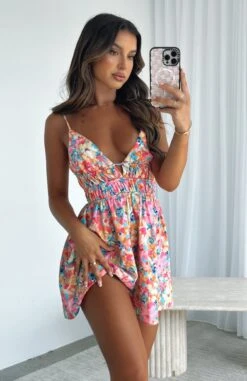 Meet You There Playsuit Watercolour - Stylish Day Dress for Women