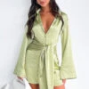 Matcha Night Out Long Sleeve Mini Dress - Elegant & Stylish -White Fox Sales NIGHT OUT LONG SLEEVE DRESS 23.02.23 001