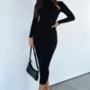 She Is The Moment Midi Dress Black | Elegant Women's Dress -White Fox Sales SHE IS THE MOMENT MAXI DRESS 20 06 23 03