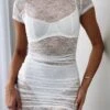 Shying Away Lace Mini Dress White | Elegant Party Dress for Women 2 Shying Away Lace Mini Dress White | Elegant Party Dress for Women -White Fox Sales SHYING AWAY LACE MINI DRESS 02 08 23 01