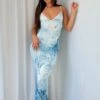 Elegant Sorrows Maxi Dress Azzurro - Women's Summer Maxi Dress -White Fox Sales SORROWS MAXI DRESS 29.08.23 07