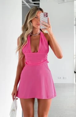Sweet Fantasy Mini Dress Hot Pink - Trendy Day Dress for Women