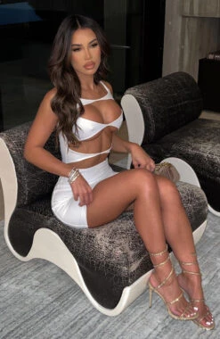 Eyes On Me Mini Dress White - Elegant & Stylish Women's Dress