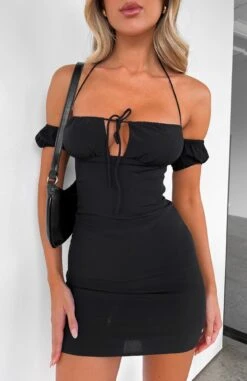 Tea For Two Mini Dress Black - Stylish & Elegant Women's Dress