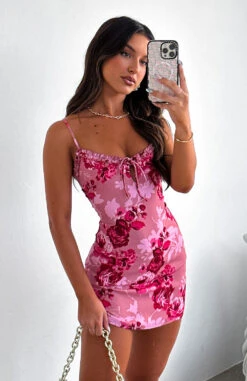 That One Friend Mini Dress - Raspberry Bliss | Stylish Day Dresses -White Fox Sales THAT ONE FRIEND DRESS 02.05.23 01