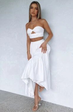 The One's You Love Maxi Set White - Elegant Strapless Dress for Women 16 The One's You Love Maxi Set White - Elegant Strapless Dress for Women -White Fox Sales THE ONES YOU LOVE SET 110121 02