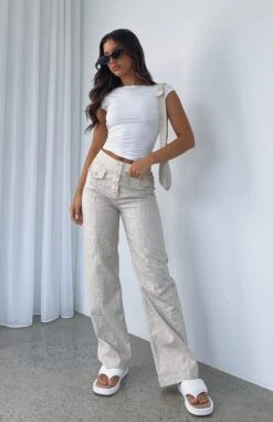The Things You Are Linen Pants Oat - Premium Resort Wear for Women