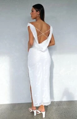 This Is The Year Maxi Dress White - Elegant Women's Dress