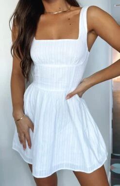 Trending Now White Mini Dress - Elegant Day Dress for Women 14 Trending Now White Mini Dress - Elegant Day Dress for Women -White Fox Sales TRENDING NOW MINI DRESS 25 05 23 04
