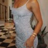 Worth A Million Mini Dress Silver | Elegant Resort Wear 1 Worth A Million Mini Dress Silver | Elegant Resort Wear -White Fox Sales WORTH A MILLION DRESS BALMY NIGHTS 09