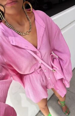 I've Got A Feeling Shorts Pink - Stylish Resort Wear for Women